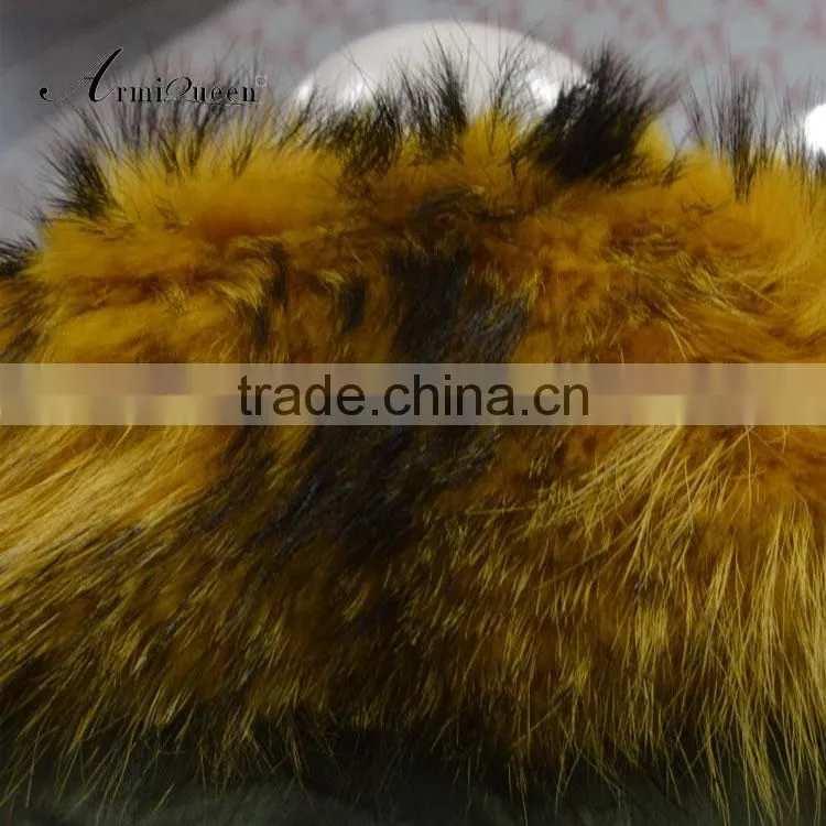 Italy style new desgin long winter warm fur jacket hood coats outwear faux fur lined parka