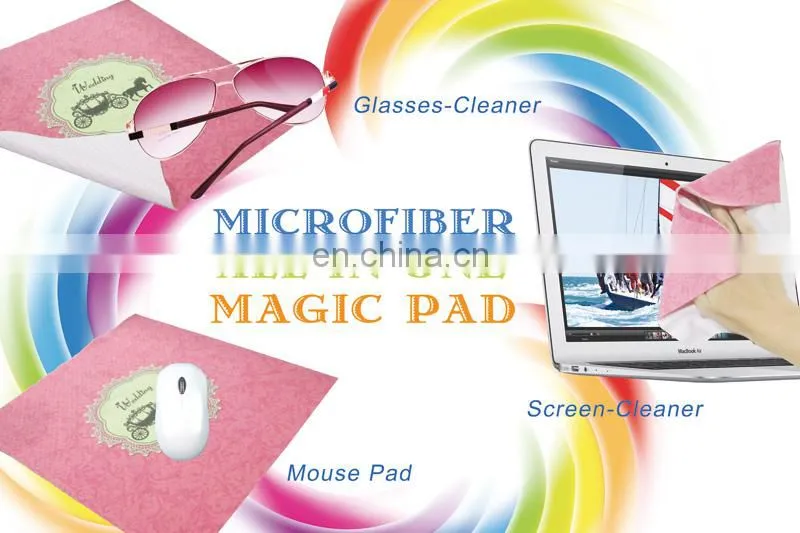Custom heat-transfer printing microfiber 3 in1 magic pad