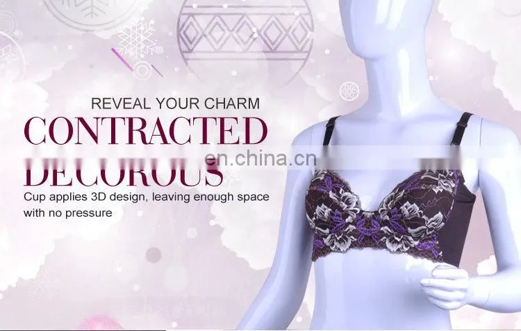 Top Sale One Piece Purple Breathable molded bra cup