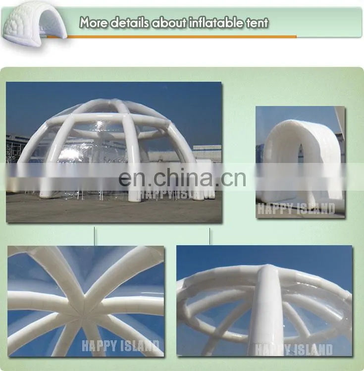 HI hot sale !!! new style inflatable clear tent,inflatable misting tent,commercial inflatable tent for sale