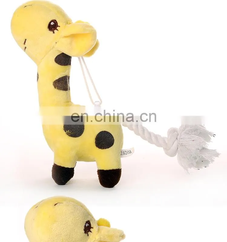 2014 cute plush giraffe pet toy