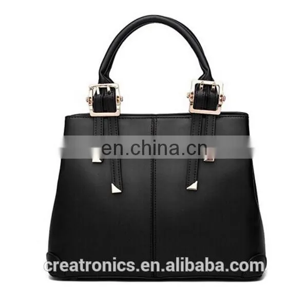 CR More than 11 years experience pu material tote bag woman handbag in stock rose red colors new stylish lady leather handbag