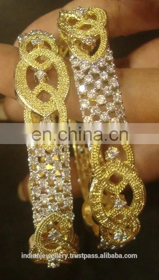 Cubic zircon jewelry bangles manufacturer, Cubic zircon jewellery bangle exporter