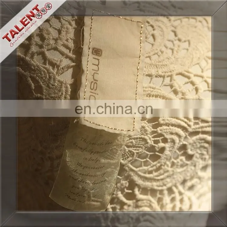 custom new design stitching and printing clothes tag