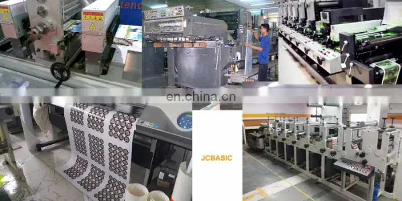 custom logo waterproof label printing clear/transparent sticker