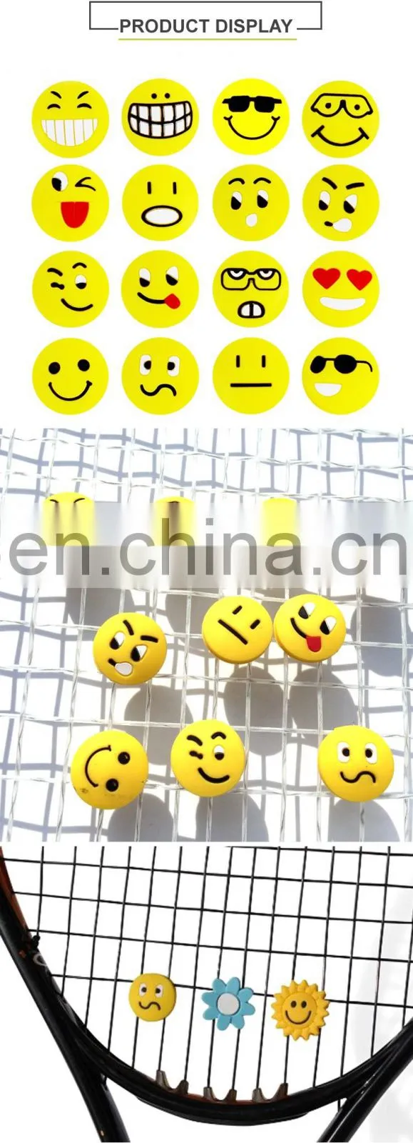 Silicon Tennis Racquet Dampeners Shock Absorbers Competitive Price Printed Cusomized Logo