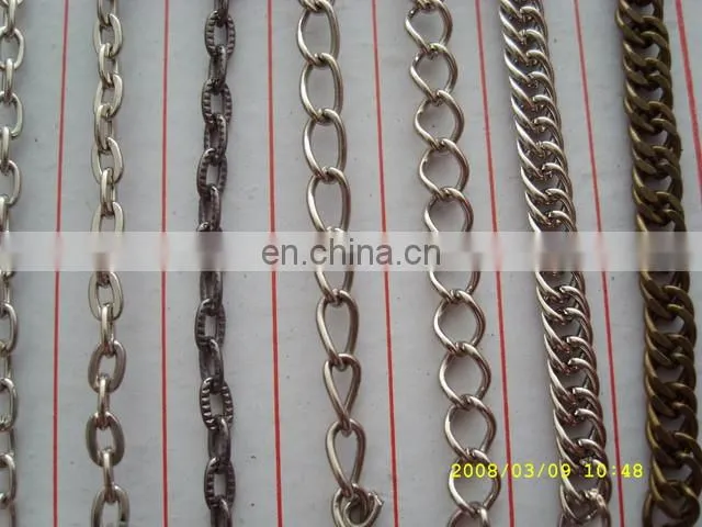 china chain supplier custom shiny design gold metal chain for football shoes