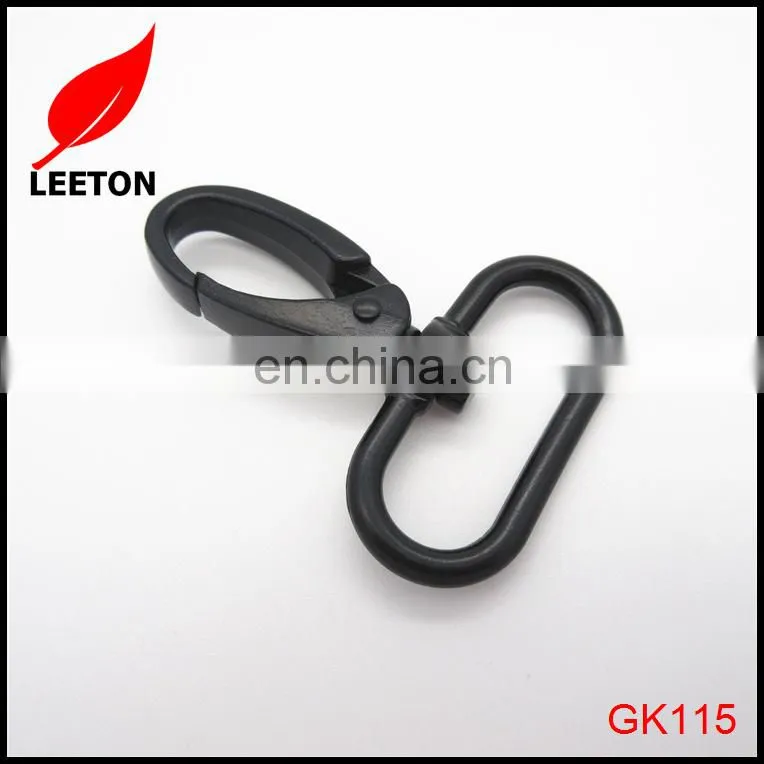 Zinc alloy 32mm black bag metal snap hook