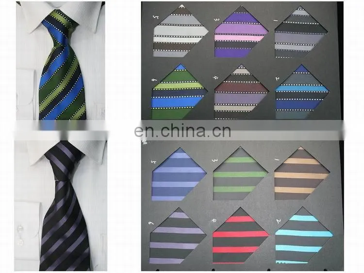 polyester jacquard woven fabric stripe neckties