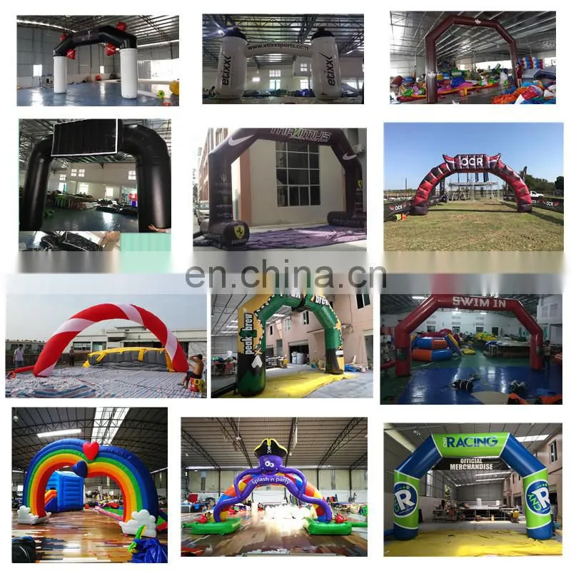 Beautiful Inflatable Rainbow Arch Attractive Blow Up Entrance Arch For Party Decoration
