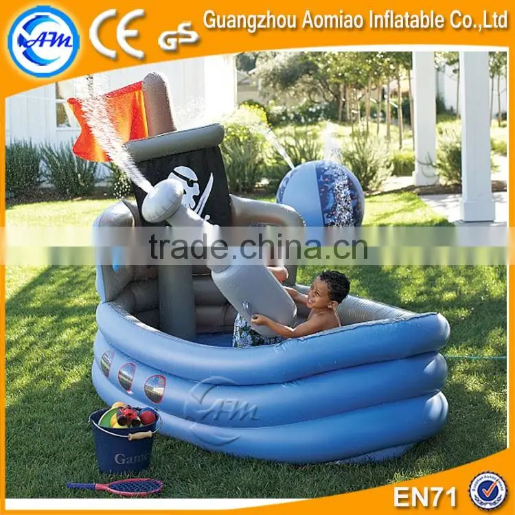Custom boat shaped pool inflatable deep spa bath pool for kids