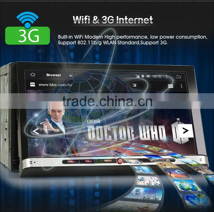 Erisin ES2007A 7" 2 Din Android 4.4.4 Car Radio DVD 3G WiFi