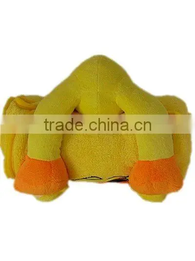 plush duck toy/soft yellow baby towels