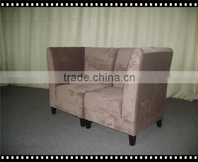Hotel single sofa chair/armchair with ottoman with stool