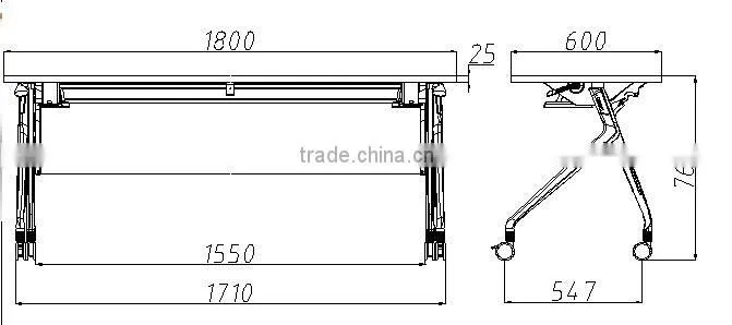 Hote sale high quality folding conference table meeting table for office HD12A/B-E
