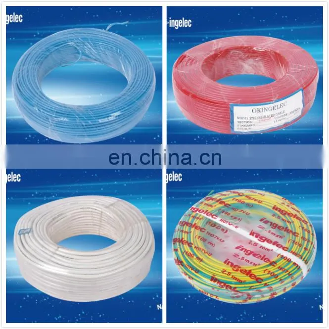 Ingelec brand pvc material 10mm2 copper electric wires and cables
