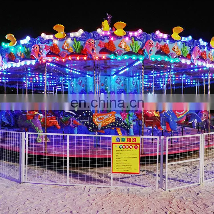 Best outdoor carousel rides backyard electric beautiful attractive carousel adult kiddie for sale