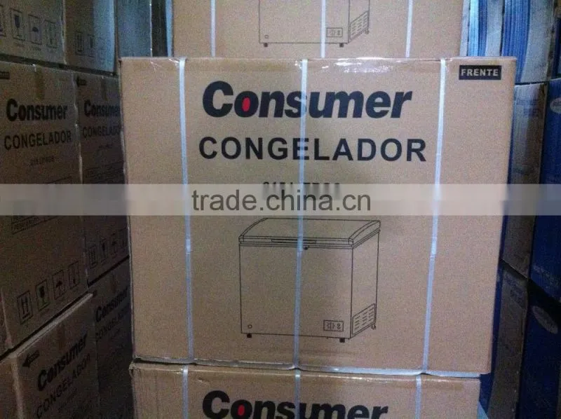 Hot selling Solid door top open door chest deep freezer cabinet