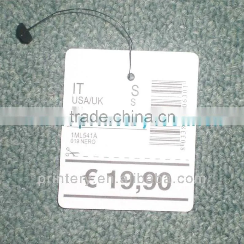 Excellent customise tailor-made hang tag for clothing