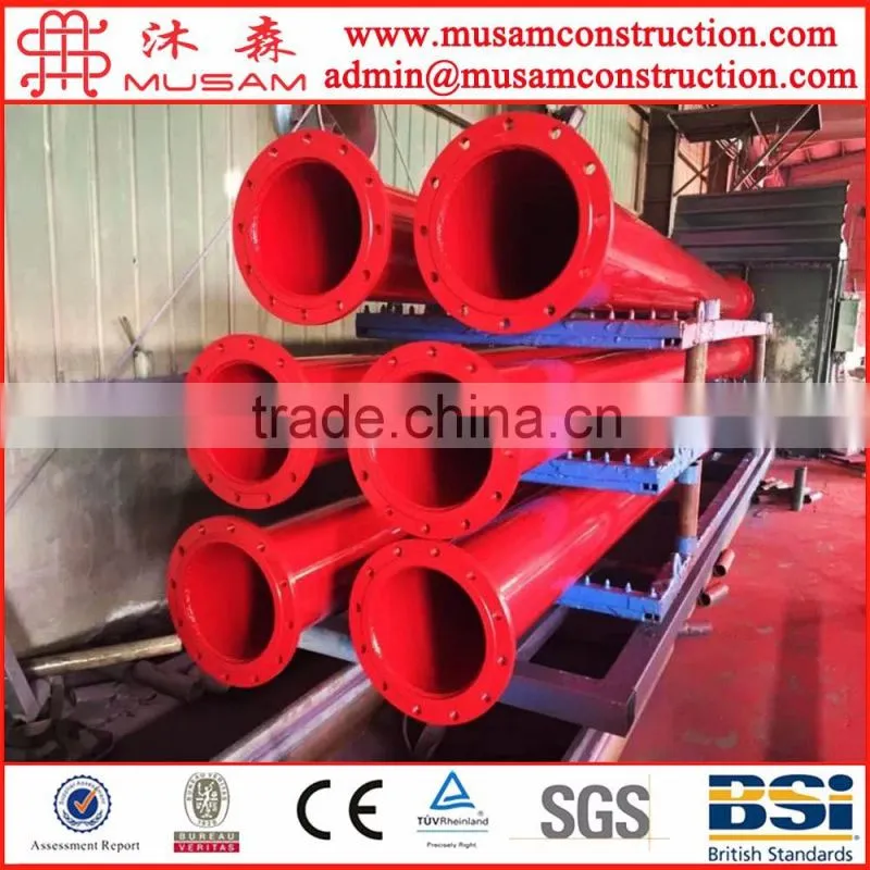 Red Lacquer Grooved Steel Pipe Powder coated for Fire Protection service