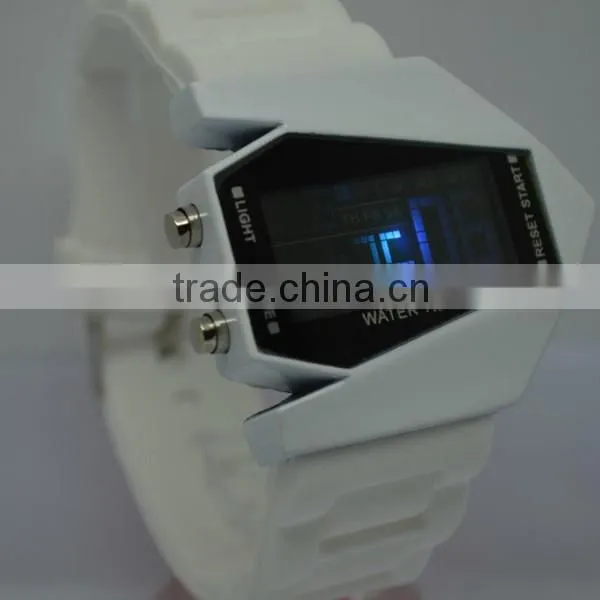 Fly design alarm clock stop watch smart led watch