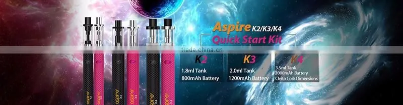 2016 newest Aspire K2/ K3/ K4 Quick Starter Kit aspire vape pens K4 with Nautilus Coil