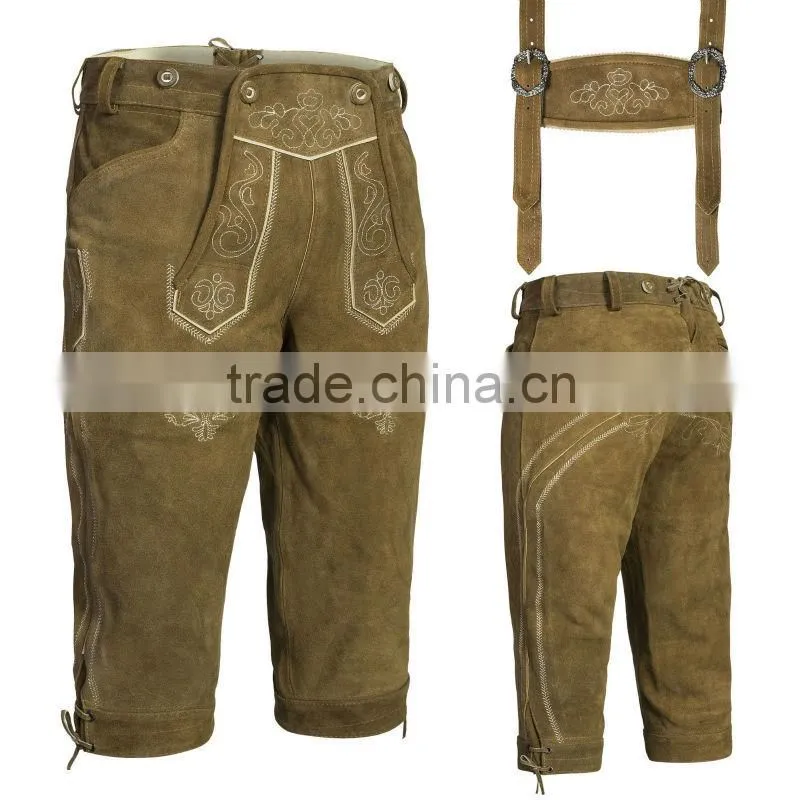 highest quality materials Bundhosen lederhosen,Oktoberfest trachten wear,Kurze lederhose,german hose,leather pants,shorts