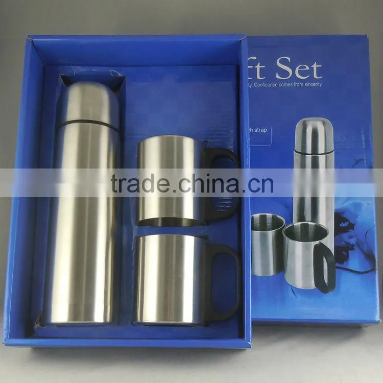stainless steel vacuum flask and coffee mug travel sets
