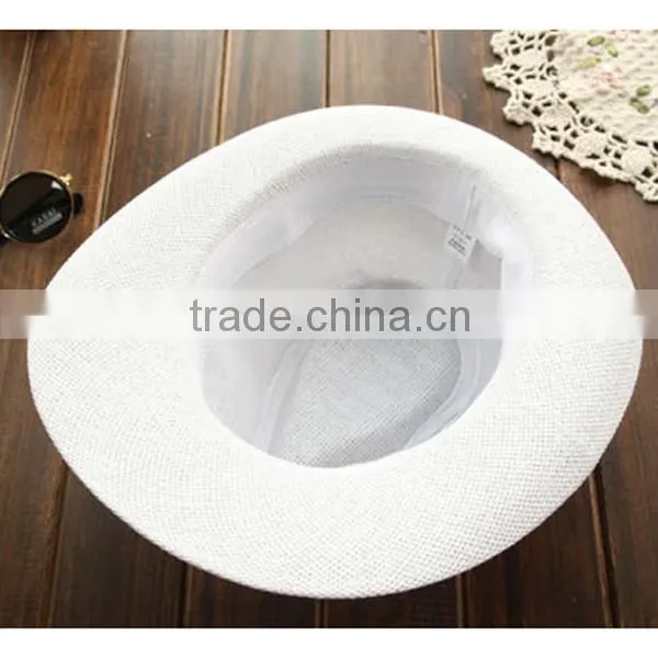 Popular Summer shading straw hat not expensive plain wholesale straw cowboy hats sombrero straw hat wholesale