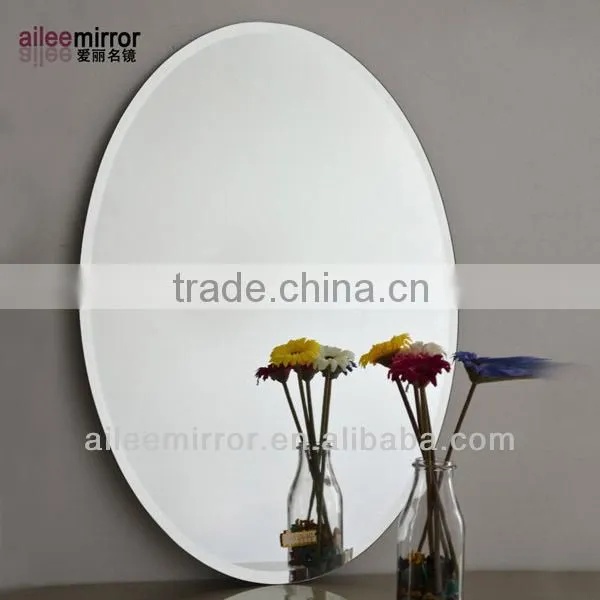 oval shaped mirror door lighted bathroom mirror cabinet