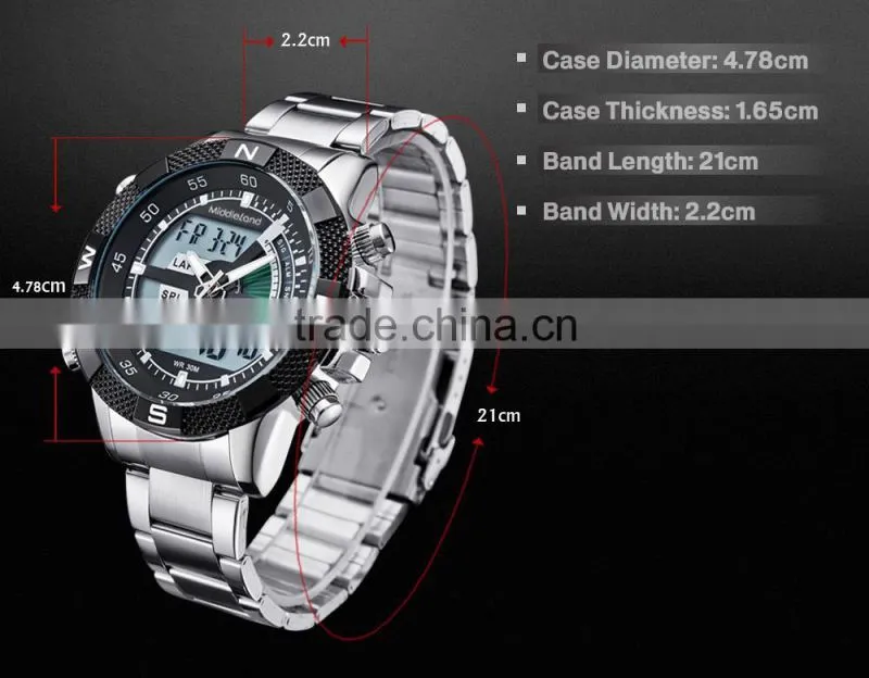Chronograph wrist watch,Chinese stainless steel watches.wholesale china watch