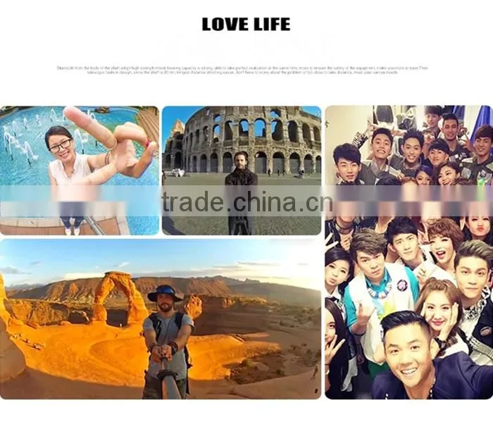 Fashion selfie stick wired with low price