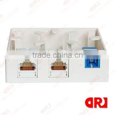 cat5e single port plastic surface mount box