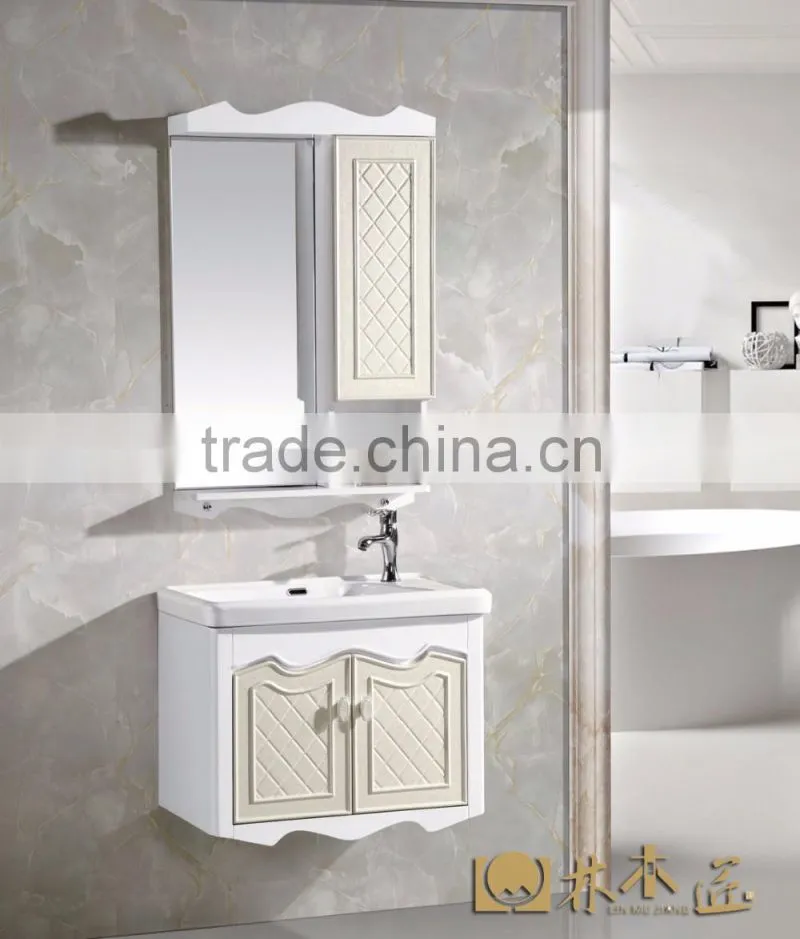 The modern design of the diamond counter bathroom cabinet (EAST-25091)