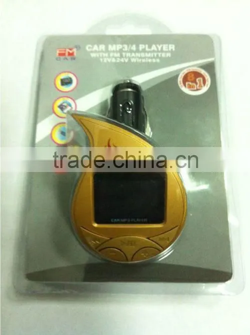 Fashion design Instructions Car MP3 Player USB with FM Transmitter Support SD/MMC/Flash Disk