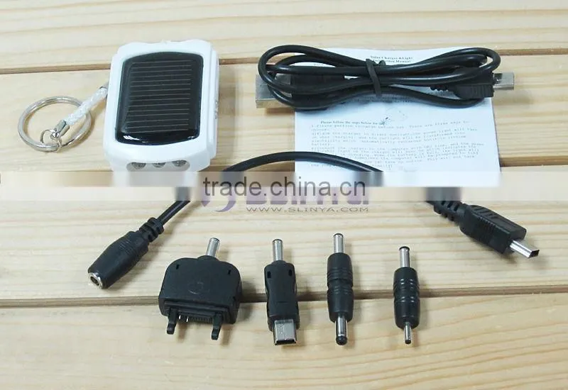 Mini Solar Charger 600mAh Portable With Keychain
