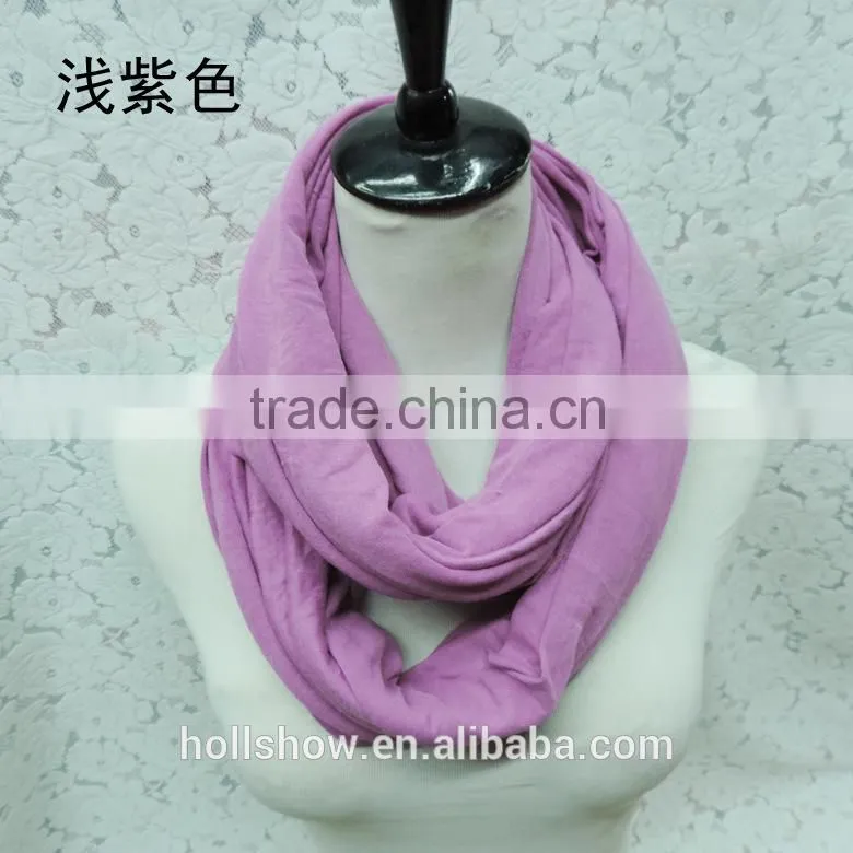 Wholesale Solid Color Lady Fashion Infinity Scarf