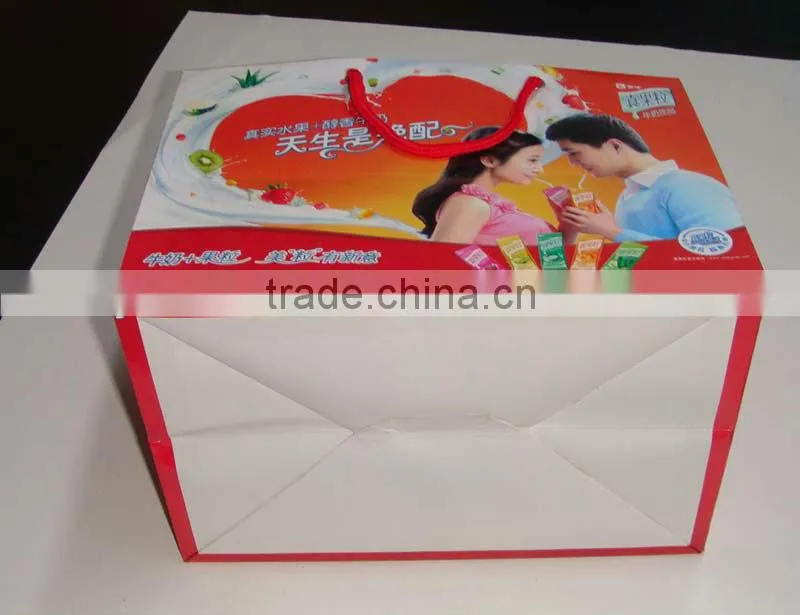 juice bottle shopping paper bag