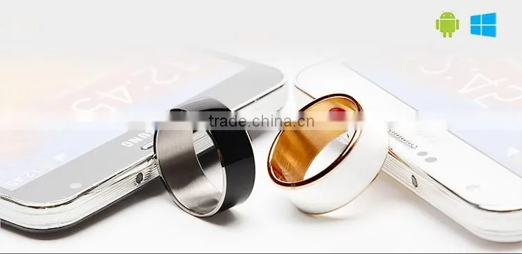 Multi-function titanium material smart ring, share/unlock/trasmit functions nfc smart ring for nfc phone