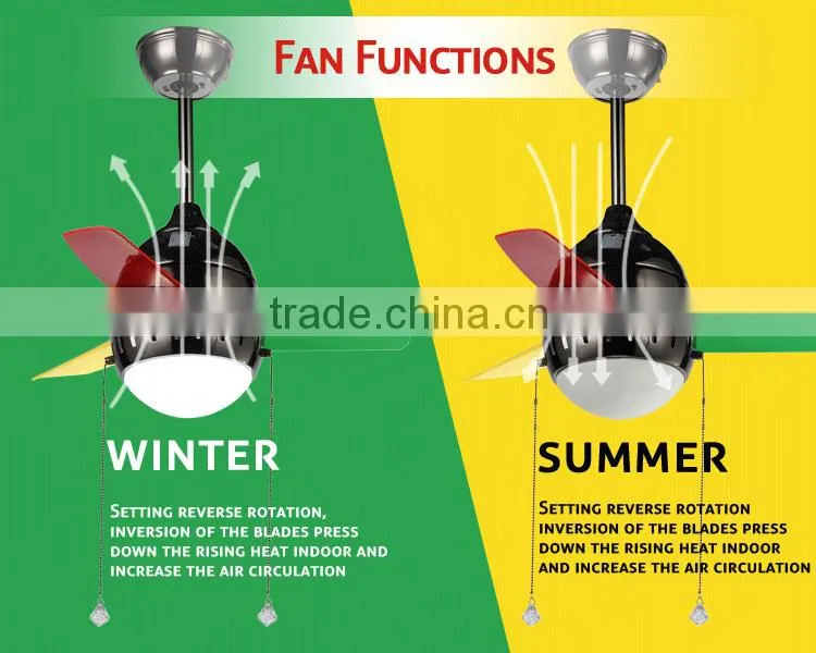 26 inch White Light Ceiling Lighting Fan