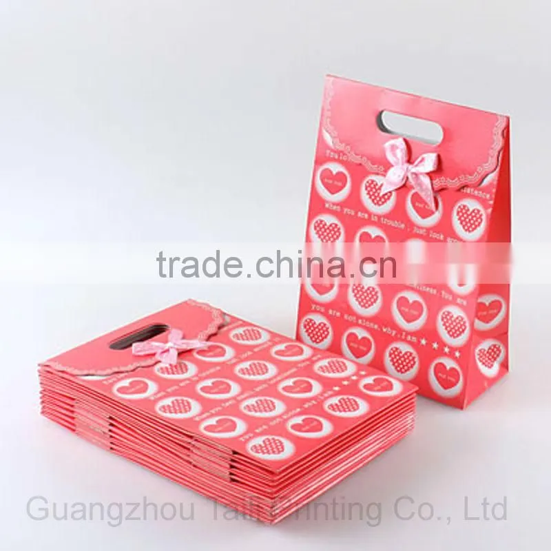 Fancy drawing paper bag carton bag cute bag