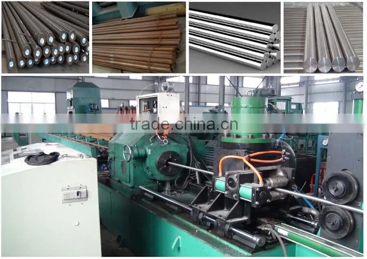 metal round bar peeling straightening machine