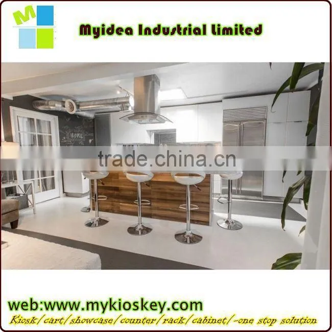 mdf baord glass top office reception counter design beauty salon reception counter
