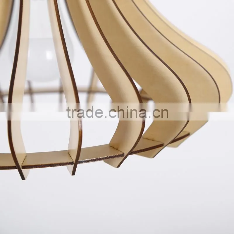 2016 New home decoration wood pendant light JK-8005B-16 LED pendant Light