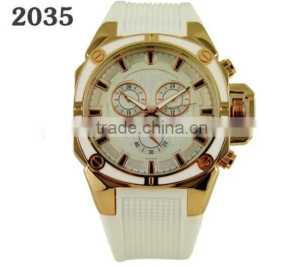 2015 hot selling wholesale silicone band watch for girl and boy