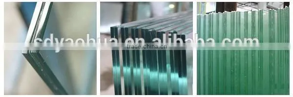 construction clear and colored laminated glass 6.38 8.38 10.38 12.38mm