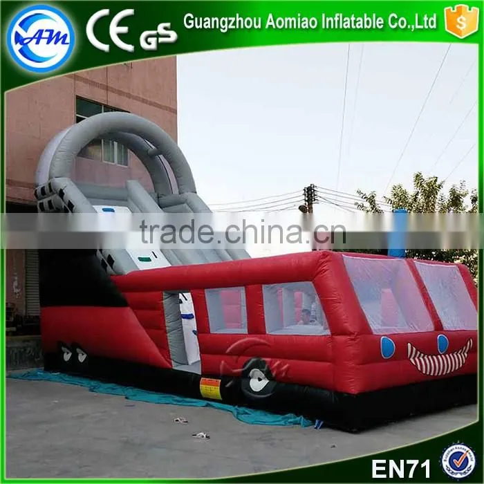 Giant inflatable fire truck water slide home inflatable water slide inflatable monster truck for adult