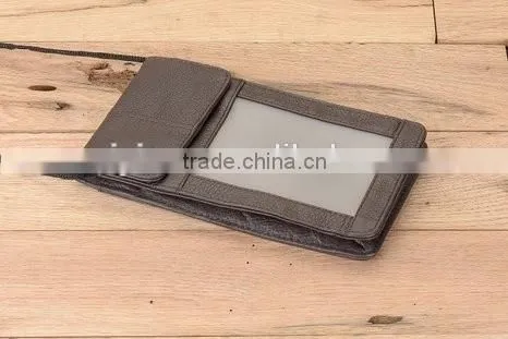 Handmade Genuine Leather Hanging Travel Document Organizer Passport Neck Pouch