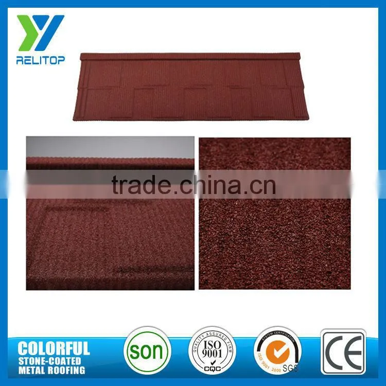 Zinc coated steel roof tile/stone coated metal roof tile
