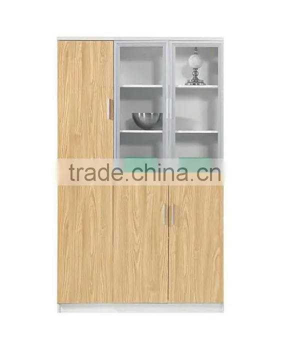 Glass door office hanging file cabinet